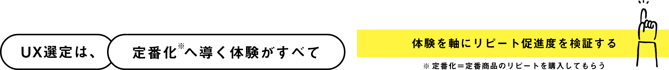 UX選定は、定番化へ導く体験がすべて